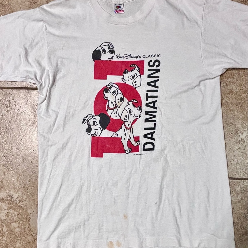 Vintage Disney 101 Dalmatians Graphic Tee Size XL